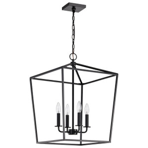 Satco 60-7951 - Emma 4-Light Small Pendant - Dark Bronze - 24 in H 