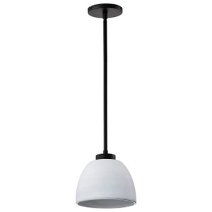 Satco 60-8012 - Collins 8 Inch Mini Pendant - Matte Black - Indoor 
