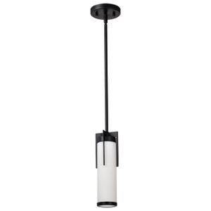 Satco 60-8053 - Roselle Mini Pendant - Matte Black - E26 Medium Base 