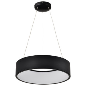 Satco 62-1456R1 - Orbit 20W LED Pendant - CCT Selectable - Black Finish 