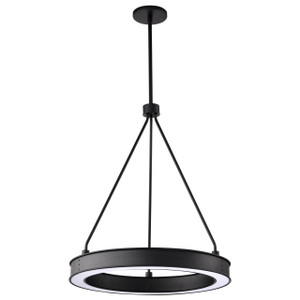 Satco 62-2261 - Longford 20 Inch LED Pendant - 3000K - 21W Textured Black 