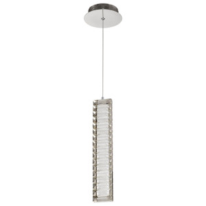 Satco 62-2445 - Nova 16in LED Mini Pendant - 3000K - Polished Nickel, 12W 