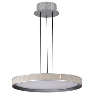 Satco 62-3021 - Bandon 20in LED Pendant - 3000K - Gray Finish 