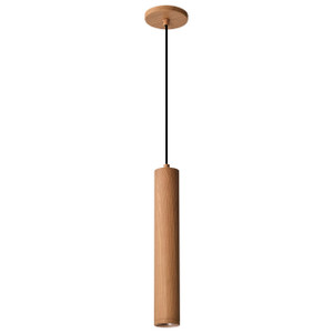 Satco 62-820 - Century 16" LED Pendant - Soft White - Ash Wood Finish 