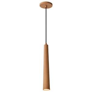 Satco 62-830 - Melrose 16" LED Pendant - 3000K - Ash Wood - 12W 