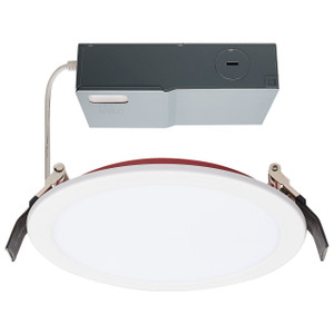 Satco S11866 - 6" Fire-Rated LED Downlight - CCT Selectable - 13W Dimmable 