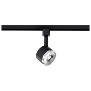 Satco TH646 - 12W LED Round Track Head - 3000K - Dimmable Matte Black/Nickel 