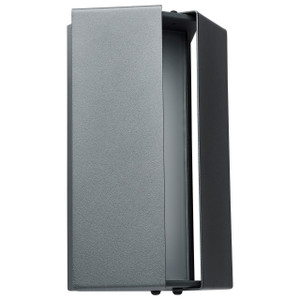 Satco 62-247 - Peak LED Wall Sconce - CCT Selectable - Matte Gray, 10W Dimmable 