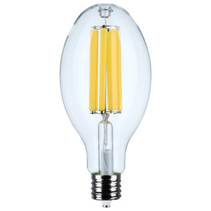 Satco S13191 - 40W/LED/HID/ED37/840/EX39/CL - 40W ED37 LED Clear Filament Bulb - 4000K