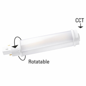 NaturaLED 4671 - 9.5W PL Horizontal 4-Pin Lamp - CCT Selectable - 1,100 lm 