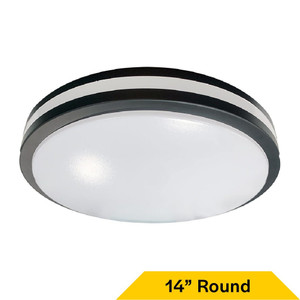 Halco 25539 - Flush Mount Double Ring 14in - CCT Selectable - Triac Dimmable