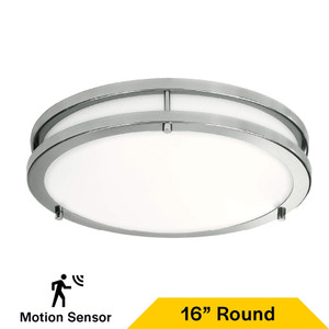 Halco 90277 - 16" Flush Mount Double Ring - CCT Selectable - Microwave Sensor