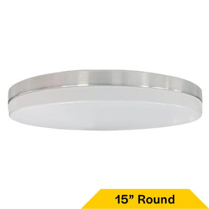 Halco 90327 - 15in Slim Drum Flush Mount - 5-Color Selectable - Triac Dimmable 