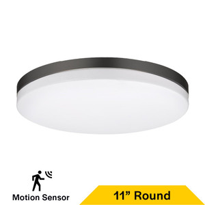Halco 90328 - Flush Mount Slim Drum 11in - CCT Selectable - Motion Sensor