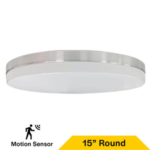 Halco 90333 - Flush Mount Slim Drum 15in - CCT Selectable - Motion Sensor