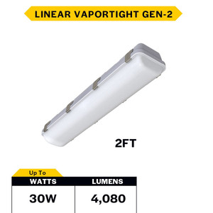 Halco 28110 - LVPT Select Linear Vaportight 2ft - CCT Selectable - IP66