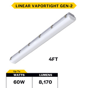 Halco 28111 - 4ft Linear Vaportight - CCT Selectable - IP66