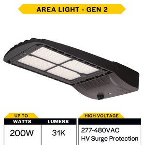 Halco 25502 - SekTor Area Light G2 - CCT Selectable - 150/180/200W