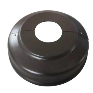 Halco 741212 - 5in Round Pole Base Cover - Steel - 2-Piece Easy Install