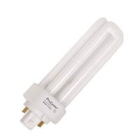 Halco 44801 - 18W PL18T Triple T4 CFL - 3500K - GX24q-2 Base - Dimmable
