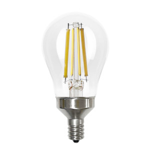 Halco 82506 - A15 LED Filament Bulb - 2700K - E12 Candelabra Base, Dimmable