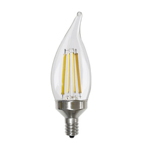 Halco 82609 - LED Filament CA11 Lamp - 2700K - 90+ CRI Dimmable