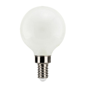 Halco 82646 - LED Filament G16.5 Globe - 3000K - Frosted Dimmable E12