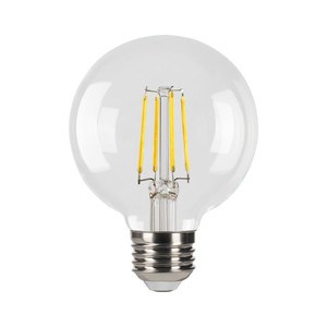 Halco 82671 - LED Filament G25 Lamp - 5000K - Dimmable Clear Globe
