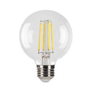 Halco 82675 - G25 LED Filament Globe - 2700K - E26 Base Dimmable 