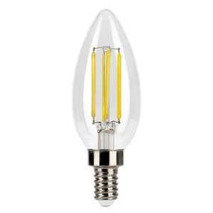 Halco 82555 - LED Filament B11 Candelabra Bulb - 2700K - 500 lm Dimmable