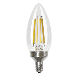 Halco 82561 - LED Filament B11 Candelabra (E12) Lamp - 2700K - 800 lm Dimmable