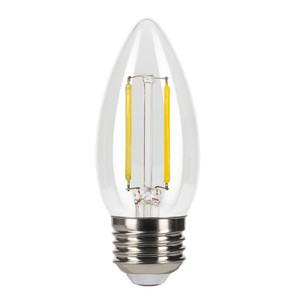 Halco 82575 - LED Filament B11 Lamp - Daylight (5000K) - E26 Base Dimmable 