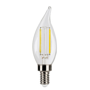 Halco 82599 - LED Filament CA11 Lamp - Daylight (5000K) - E12 Dimmable