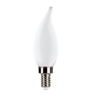 Halco 82601 - CA11 LED Filament Candelabra Bulb - 3000K - Frosted Dimmable