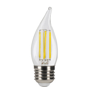 Halco 82636 - CA11 LED Filament Flame Tip Bulb - 2700K - E26, 3-Step Dimmable