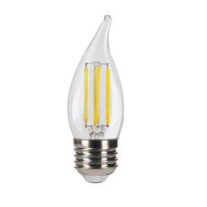 Halco 82725 - CA11 LED Filament Lamp E26 Base - 2700K - 3-Way Dimmable