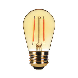Halco 82684 - LED Filament S14 Lamp - 2200K Amber - E26 Dimmable 
