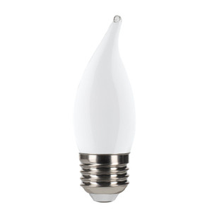Halco 82640 - CA11 LED Filament Flame Tip Bulb - 3000K - E26 3-Step Dimmable 