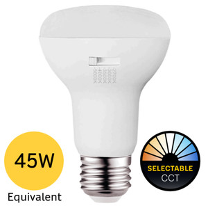 Halco 83220 - BR20 Flood LED Bulb - CCT Selectable - 6W Dimmable