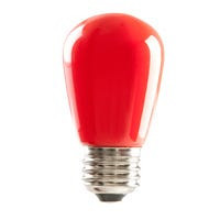 Halco 80517 - S14 LED Sign Lamp - Red - E26 Dimmable - IP65 