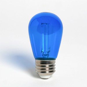 Halco 82687 - LED Filament S14 Blue Lamp - E26 Base - Dimmable