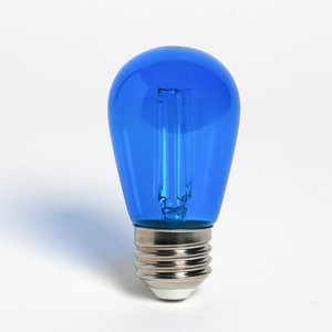 Halco 82687 - LED Filament S14 Blue Lamp - E26 Base - Dimmable 
