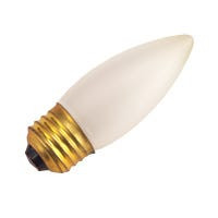 Halco 1013 - B10 Frosted Torpedo Bulb - 25W E26 - Dimmable 