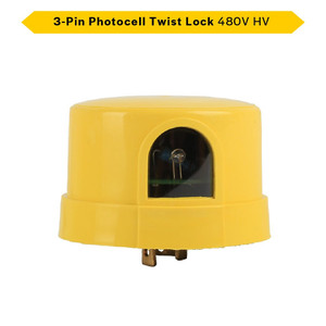 Halco 24998 - Sektor 3-Pin HV Photocell Twist Lock - 480VAC - Wet Rated