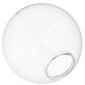 20" Clear Polycarbonate Light Globe – 6" Fitter Neck Flange 