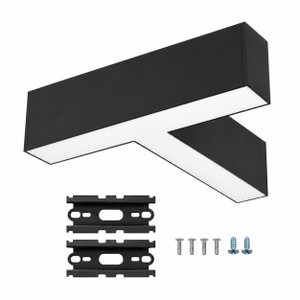 Deco DPAT-VPL-T-B - Black T-Bar Connector for Vector Architectural Linear Lights 