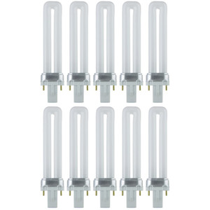 Sunlite 40499-SU - 7W PL 2-Pin (G23) U-Shaped CFL - 3500K - 10 Pack