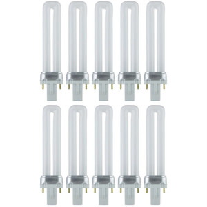 Sunlite 40499-SU - 7W PL 2-Pin (G23) U-Shaped CFL - 3500K - 10 Pack 