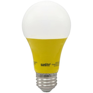 Sunlite 80144-SU - A19 LED Colored Bulb - Yellow - 3W - E26 Base 