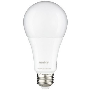 Sunlite 70329-SU - 3-Way A21 LED Bulb - 5000K - E26, Dimmable